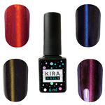 Гель-лаки Kira Nails "Кошачий глаз"