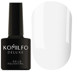 Гель-лак Komilfo Deluxe Series D002 (белый фарфоровый, эмаль), 8 мл