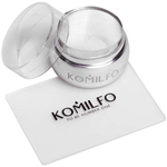 Komilfo штамп и скрапер (прозрачный) 5*7 см