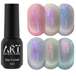 Гель-лаки ART Aurora Cat Eye