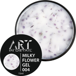 ART Builder Gel Milky Flower №004, 15 мл