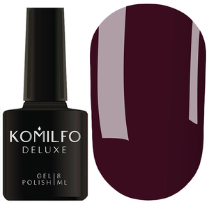 Гель-лак Komilfo Deluxe Series Dusk Collection №D303 (дуже темний винний, емаль), 8 мл