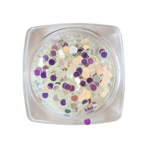 Komilfo диско дизайн №037, прозрачные, хамелеон, 2 мм, (1 г), Цвет: 037