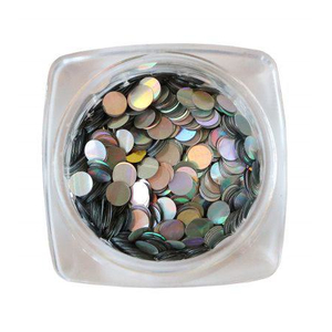 Komilfo диско дизайн №030, серебро, голограмма, 3 мм, (1 г), Цвет: 030