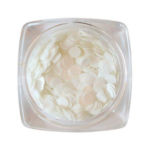 Komilfo диско дизайн №036, белые, 3 мм, (1 г), Цвет: 036