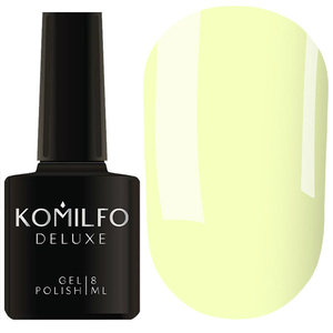 Гель-лак Komilfo Deluxe Series D169 (бледно-желтый, эмаль), 8 мл