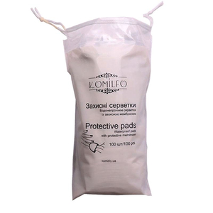 Komilfo Protective Pads - защитные безворсовые салфетки, 100 шт