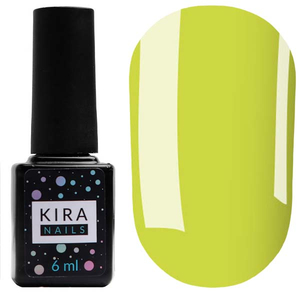 Гель-лак Kira Nails №125 (приглушений світло-жовтий, емаль), 6 мл