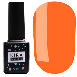 Гель-лак Kira Nails №145 (оранжево-червоний, емаль), 6 мл