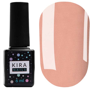 Гель-лак Kira Nails №045 (темно-карамельный с мелким шимером), 6 мл