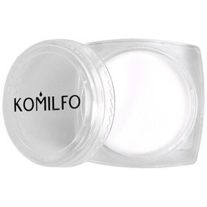 Акриловая пудра Komilfo прозрачная для укрепления, 3 г