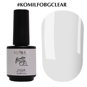 Komilfo Bottle Gel Clear з пензликом, 15 мл, Колір: Clear