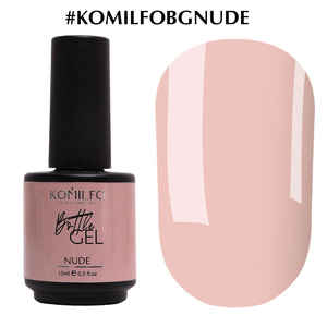 Komilfo Bottle Gel Nude с кисточкой, 15 мл, Цвет: Nude
