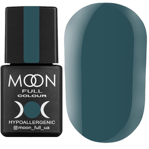 Гель-лак MOON FULL color Gel polish №184 (сіро-зелений, емаль), 8 мл