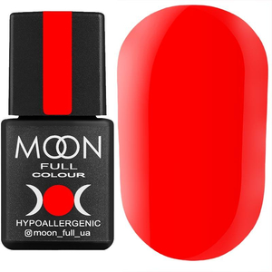 Гель-лак MOON FULL color Gel polish №617 (класичний червоний, емаль), 8 мл