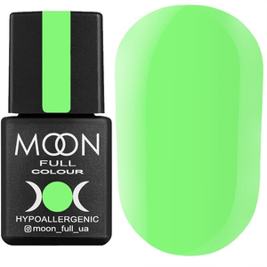 Гель-лак MOON FULL color Gel polish №633 (яскраво-зелений, емаль), 8 мл