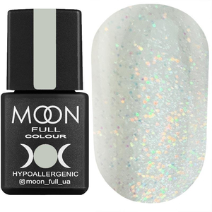Гель-лак MOON FULL Opal color Gel polish №502 (безбарвний напівпрозорий з дрібним різнокольоровим шіммер), 8 мл