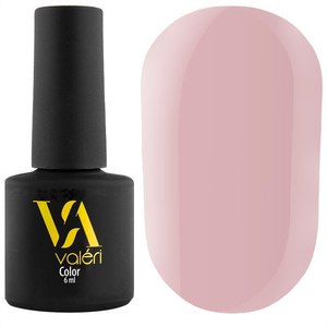 Гель-лак Valeri №028 (пастельний рожево-бежевий, емаль), 6 мл