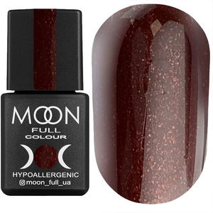 Гель-лак MOON FULL color Gel polish №317 (шоколадно-вишневый с мелким шиммером), 8 мл