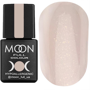 Гель-лак MOON FULL Opal color Gel polish №504 (нежно-розовый полупрозрачный с мелким золотистым шиммером), 8 м