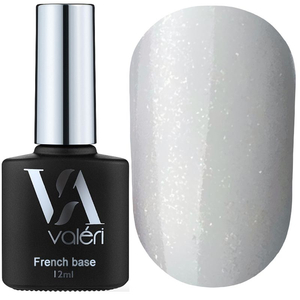 Valeri French base №003 (білий із золотим мікроблиском), 12 мл, Об`єм: 12 мл, Колір: 003