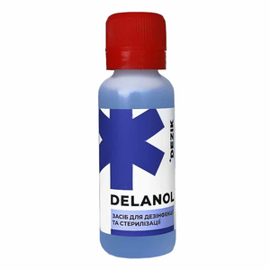 Деланол - средство для дезинфекции и стерилизации инструментов, 20 мл, Объем: 20 мл