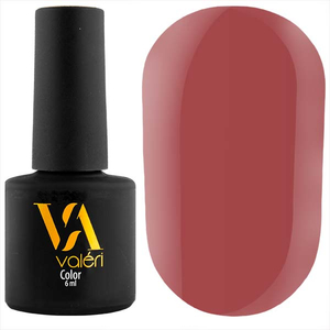 Гель-лак Valeri №070 (приглушений червоно-коричневий, емаль), 6 мл