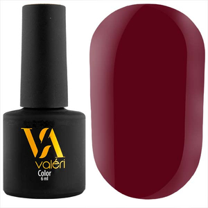 Гель-лак Valeri №076 (бордовый, эмаль), 6 мл