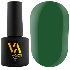 Гель-лак Valeri №096 (темно-зеленый, эмаль), 6 мл