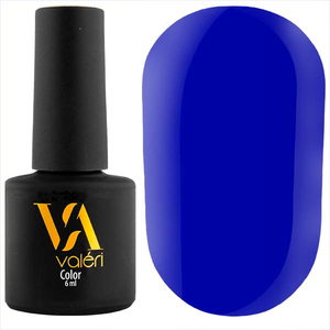 Гель-лак Valeri №100 (ярко-синий, эмаль), 6 мл