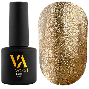 Гель-лак Valeri №109 (золотой с серебренными блестками), 6 мл