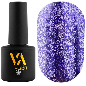 Гель-лак Valeri №116 (сиреневый с серебренными блестками), 6 мл