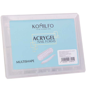 Komilfo Top Nail Forms, Multishape - Верхние формы для наращивания, универсальные, 120 шт, Размер: Multishape