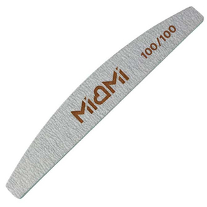 Пилка для ногтей MIAMI 100/100 Half, Абразивність: 100/100