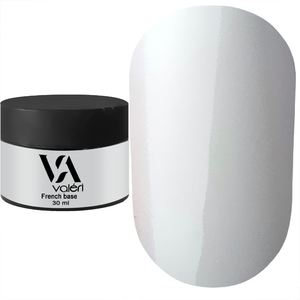 Valeri French base №013 (молочний, емаль), 30 мл, Об`єм: 30 мл, Колір: 013