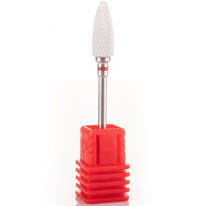 Фреза керамическая "Кукуруза" белая (красная насечка) 640701