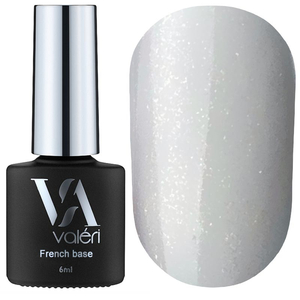 Valeri French base №003 (білий із золотим мікроблиском), 6 мл, Об`єм: 6 мл, Колір: 003