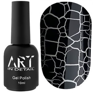 Гель-лак ART Crack Effect Black (чорний для кракелюру), 10 мл, Колір: Black