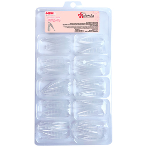 Верхні форми для нарощування нігтів Nails Molekula, мигдаль, Розмір: Миндаль