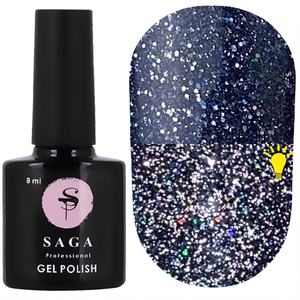 Гель-лак светоотражающий SAGA Fiery Gel №12, 8 мл, Цвет: 12