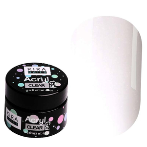 Kira Nails Acryl Gel Clear, 15 г, Объем: 15 г, Цвет: Clear