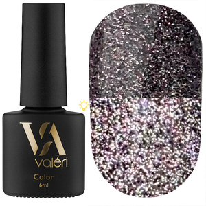 Гель-лак светоотражающий Valeri Flash №02 (серебристо-розовый), 6 мл, Цвет: 02