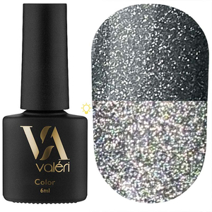 Гель-лак светоотражающий Valeri Flash №06 (холодный серебристый), 6 мл, Цвет: 06