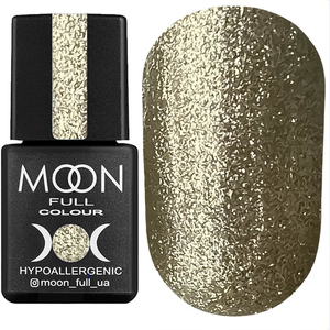 Гель-лак MOON FULL color Gel polish №329 (серебристо-жемчужный шиммерный), 8 мл