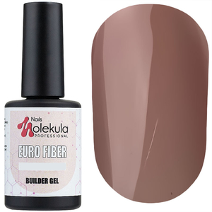 Molekula Euro Fiber Gel - Beige Powder - моделирующая гель-база (бежевый, полупрозрачный), 12 мл, Цвет: Beige Powder