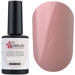 Molekula Euro Fiber Gel - Berry Shake - моделирующая гель-база (нежно-розовый, полупрозрачный), 12 мл, Цвет: Berry Shake