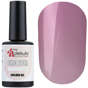Molekula Euro Fiber Gel - Pink- моделирующий гель-база (розовый полупрозрачный), 12 мл, Цвет: Pink