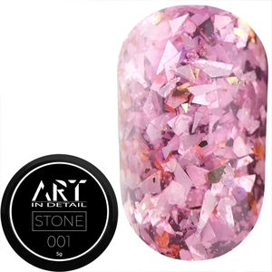 Гель для дизайна ART Stone Gel №001, 5 г, Цвет: 001
