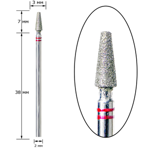 Насадка алмазная Nisima, конус усеченный, P_105fK