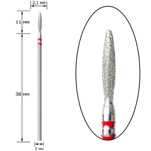 Насадка алмазная Nisima, пламя, P863f021
